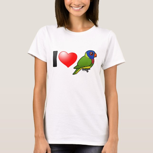 I Liebe Rainbow Lorikeets T-Shirt (Vorderseite)