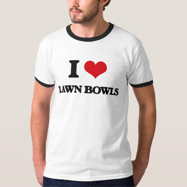 I Liebe-Rasen-Schüsseln T-Shirt (Vorderseite)