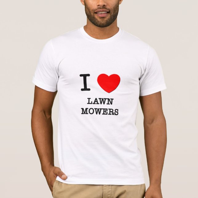 I Liebe-Rasenmäher T-Shirt (Vorderseite)