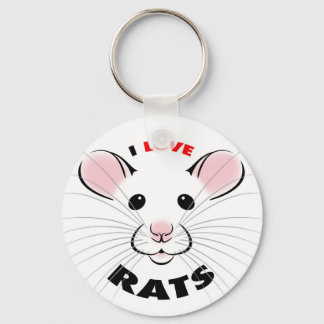 I Liebe Rats Schlüsselanhänger