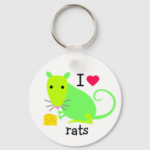I Liebe-Ratten-Schlüsselanhänger Schlüsselanhänger