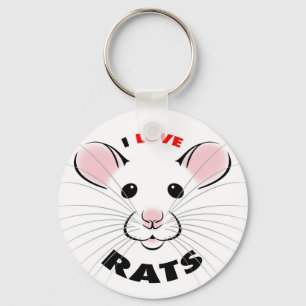 I Liebe-Ratten-Schlüsselanhänger Schlüsselanhänger