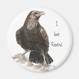I Liebe Ravens Kühlschrankmagnet