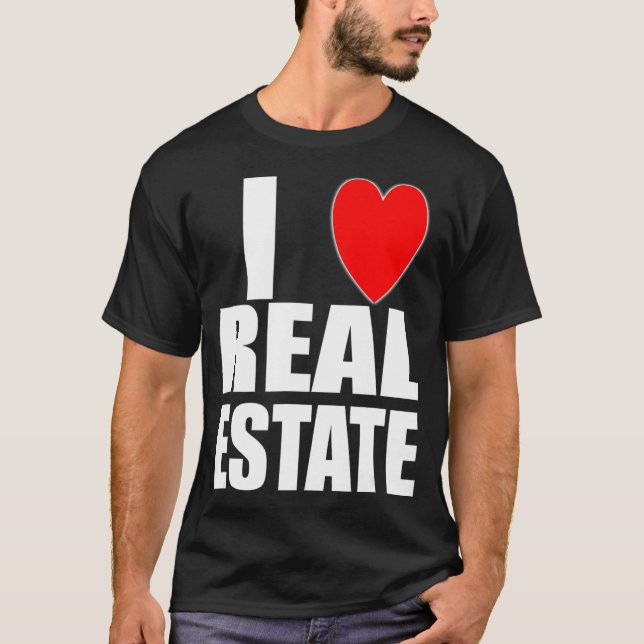 I Liebe Real Anwesen Investor Agent Broker Lender  T-Shirt (Vorderseite)