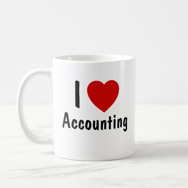 I Liebe Rechnungslegung Kaffeetasse (Links)