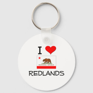I Liebe REDLANDS Kalifornien Schlüsselanhänger