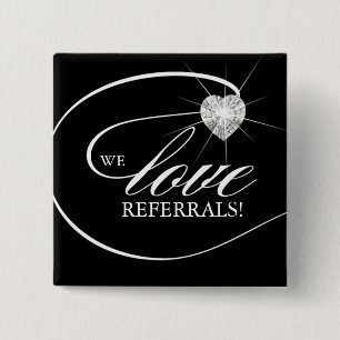 I Liebe Referals Button Name Markierung Schwarzer 