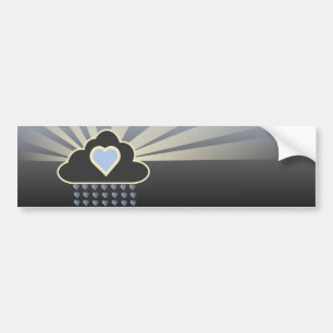 I Liebe-Regen-Wolken-Autoaufkleber Autoaufkleber