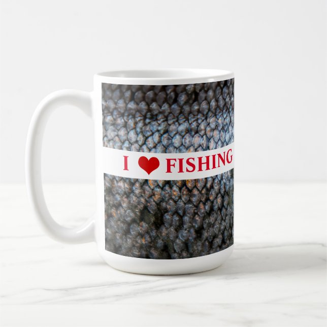 I Liebe Regenbogenforelle Kaffeetasse (Links)