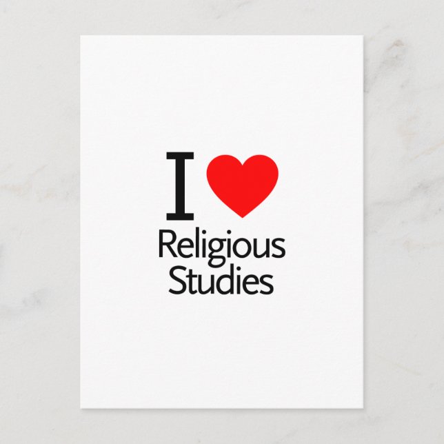 I Liebe-religiöse Studien Postkarte (Vorderseite)