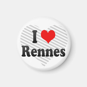 I Liebe Rennes, Frankreich Magnet