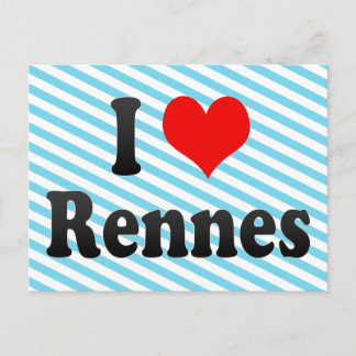 I Liebe Rennes, Frankreich Postkarte