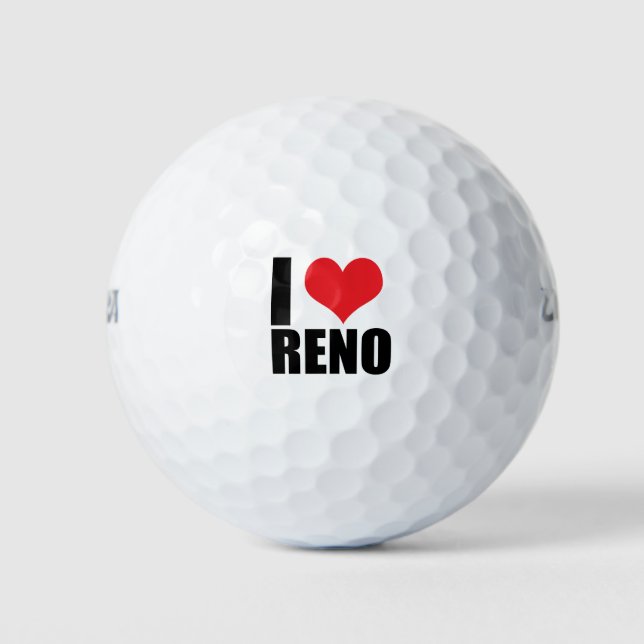 I Liebe Reno Golfball (Vorderseite)
