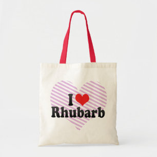 I Liebe-Rhabarber Tragetasche