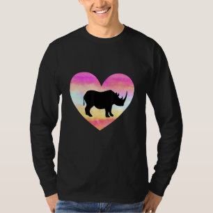 I Liebe Rhinos Herzblut Girl Rhinocero T-Shirt