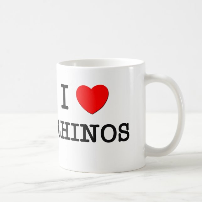I Liebe RHINOS Kaffeetasse (Rechts)