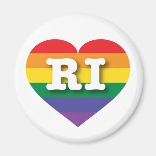 I Liebe Rhode Island Gay Pride Magnet
