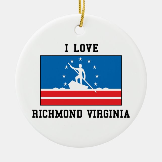 I Liebe Richmond Keramikornament (Vorne)
