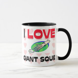 I Liebe-Riese-Tintenfisch Tasse
