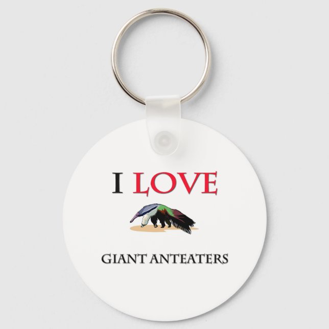 I Liebe Riesenanteater Schlüsselanhänger (Vorderseite)