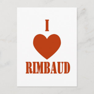 I Liebe Rimbaud Postkarte