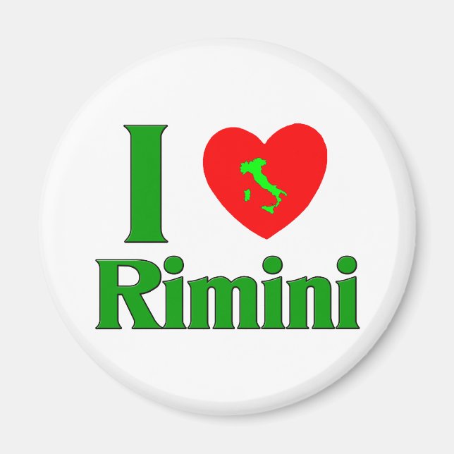 I Liebe Rimini Italien Magnet (Vorne)