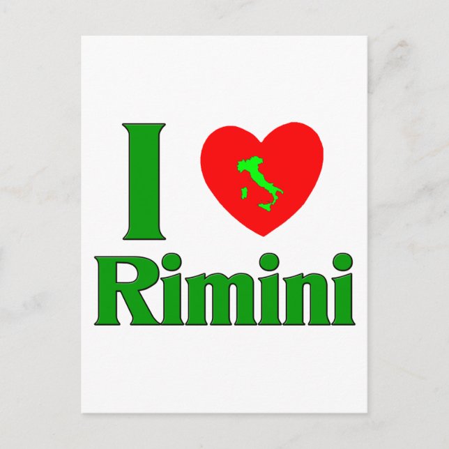 I Liebe Rimini Italien Postkarte (Vorderseite)