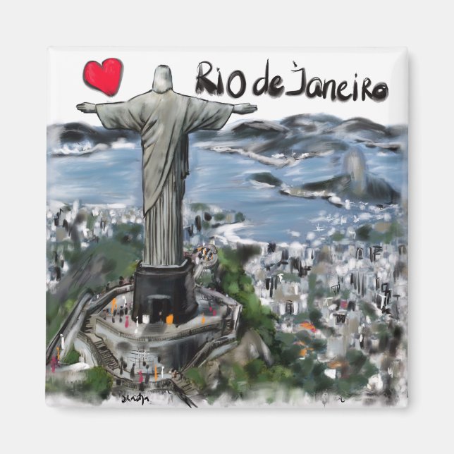 I Liebe Rio de Janeiro Magnet (Vorne)