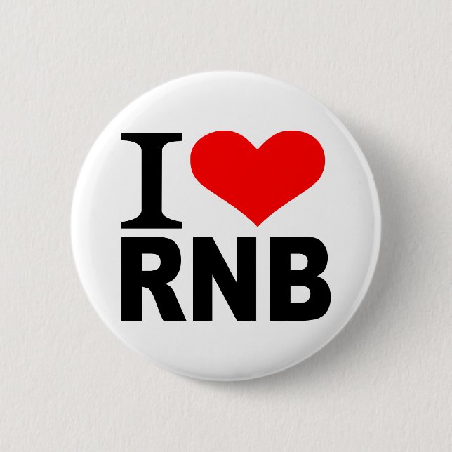 I Liebe RnB Button (Vorderseite)