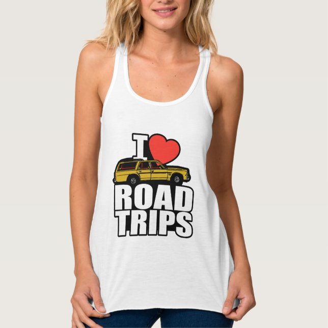 I Liebe Road Trips Tank Top (Vorderseite)