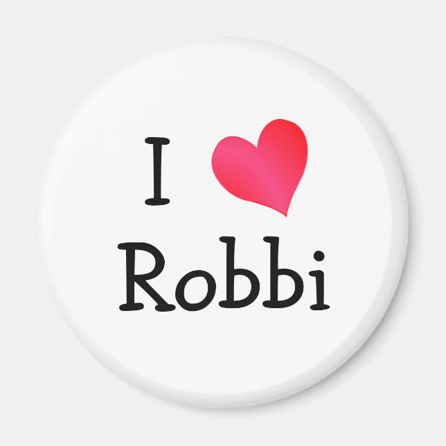I Liebe Robbi Magnet (Vorne)
