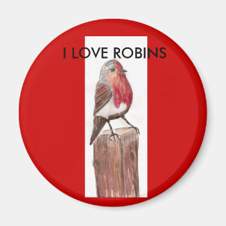 , I LIEBE ROBINS Magnet