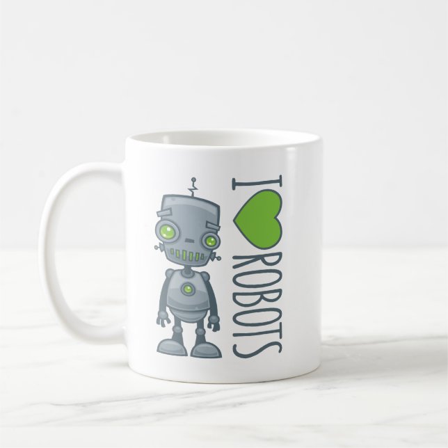 I Liebe-Roboter Kaffeetasse (Links)