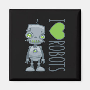 I Liebe-Roboter Magnet