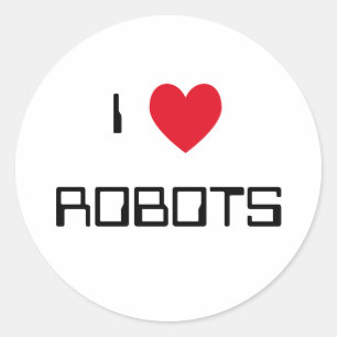 I Liebe Roboter Sticker