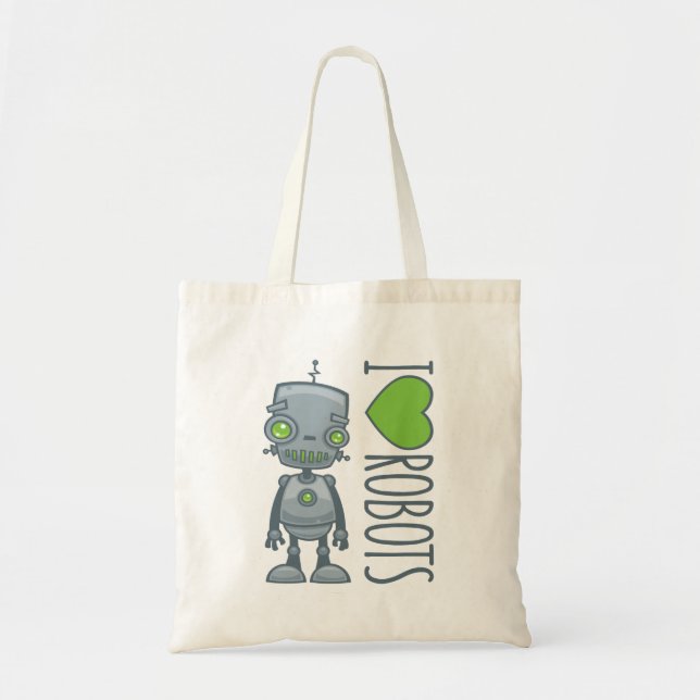 I Liebe Roboter Tragetasche (Vorne)