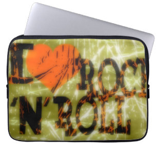 I Liebe Rock and Roll Laptopschutzhülle