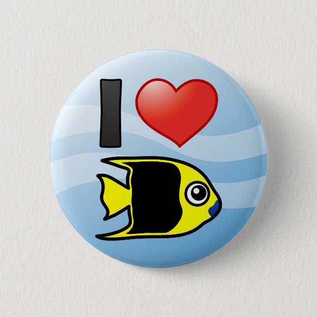 I Liebe Rock Beauty Button (Vorderseite)