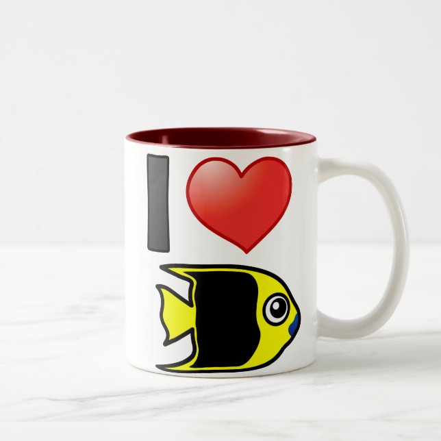 I Liebe Rock Beauty Zweifarbige Tasse (Rechts)