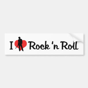 I Liebe Rock 'n Roll Autoaufkleber