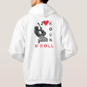 I Liebe Rock N' Roll - Gitarrenspieler - Dance Par Hoodie