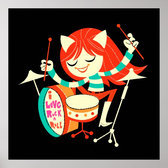 I Liebe Rock 'n' Roll Poster (Vorne)