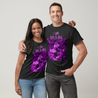 I Liebe Rock'n'Roll Electric Guitar Malerei Lila