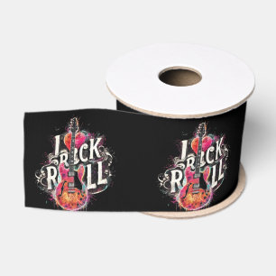 I Liebe Rock'n'Roll Electric Guitar Painting Ripsband