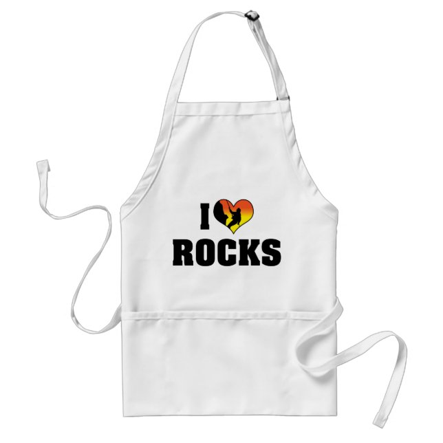 I Liebe Rocks - Rock Climbing Schürze (Vorne)