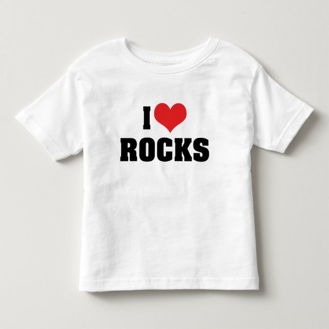 I Liebe Rocks - Rock Geology Geologist Lover Kleinkind T-shirt (Vorderseite)