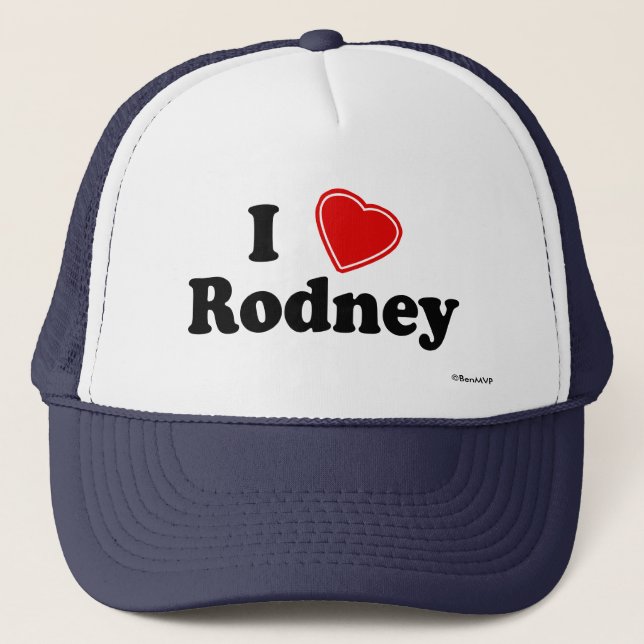 I Liebe Rodney Truckerkappe (Vorderseite)