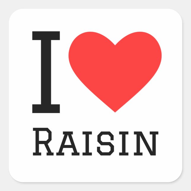 I Liebe Roisin Quadratischer Aufkleber (Vorderseite)