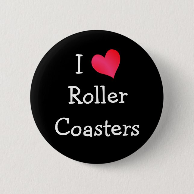 I Liebe Roller Untersetzer Button (Vorderseite)