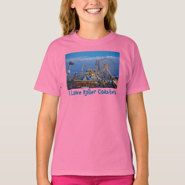 I Liebe Roller Untersetzer T-Shirt (Vorderseite)
